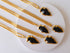 Black Obsidian Arrowhead Pendant ~ Electroplated Gold Crystals Pendants with Chain  DestGlow