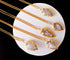 Rose Quartz Arrowheads Pendants, Electroplated Gold Crystals Pendants with Chain  DestGlow