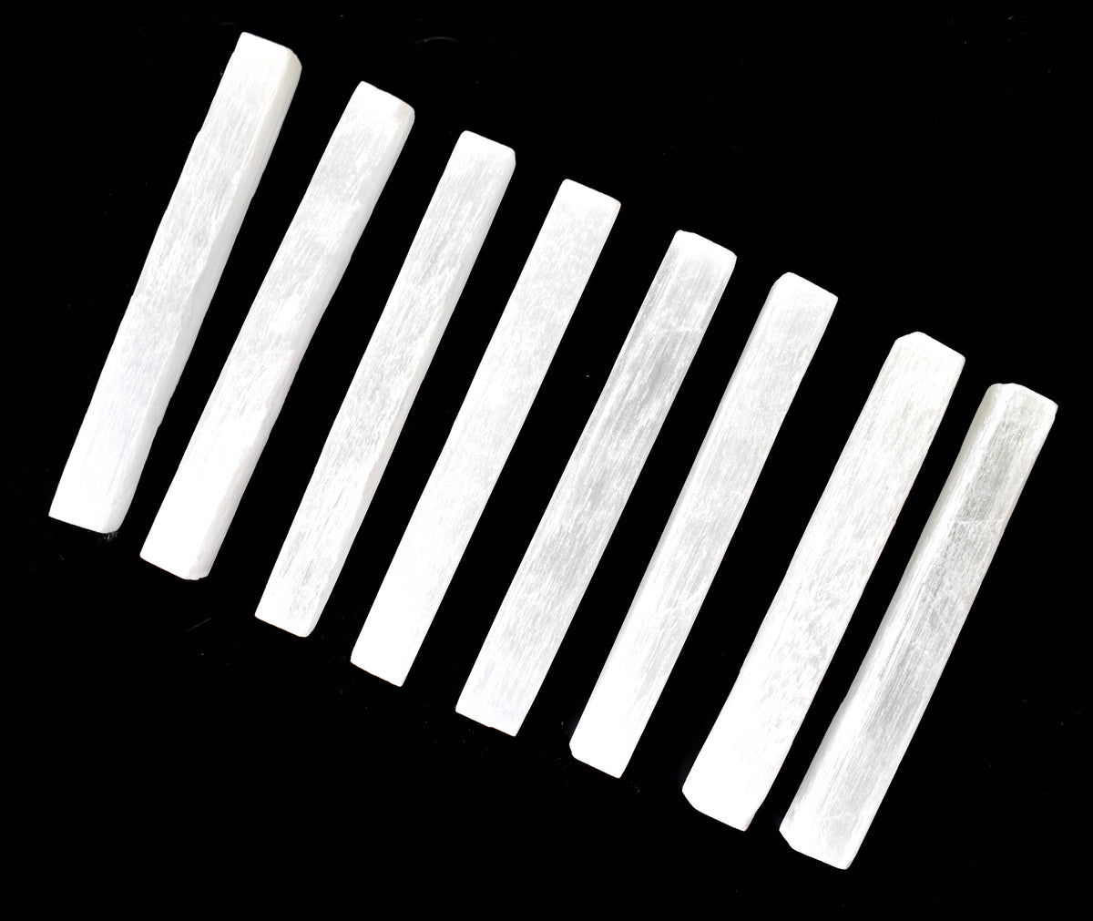 4" Selenite Healing Logs Selenite Sticks, Selenite Logs  DestGlow