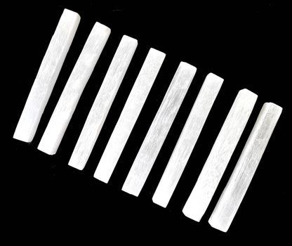 4" Selenite Healing Logs Selenite Sticks, Selenite Logs  DestGlow