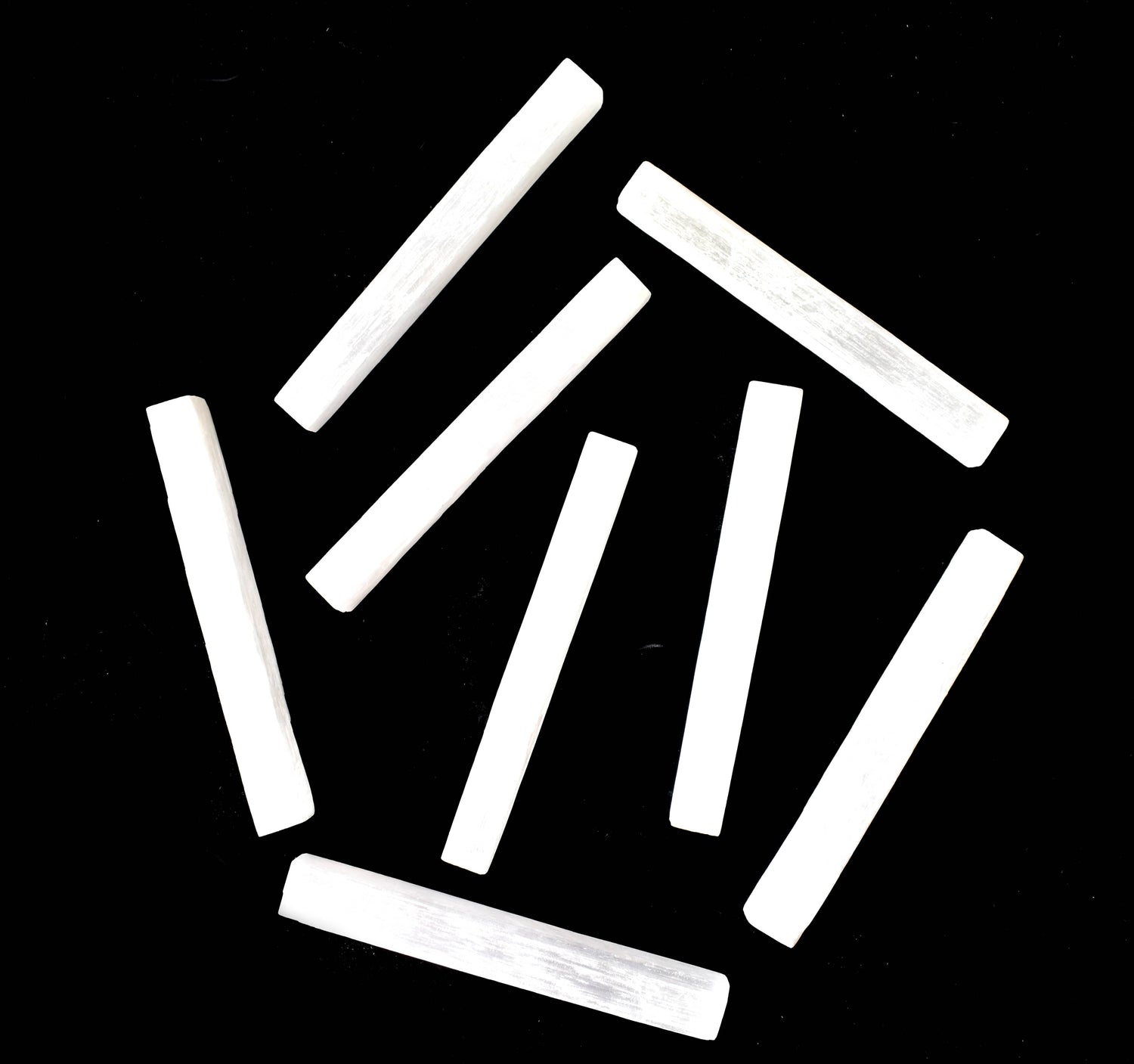 4" Selenite Healing Logs Selenite Sticks, Selenite Logs  DestGlow