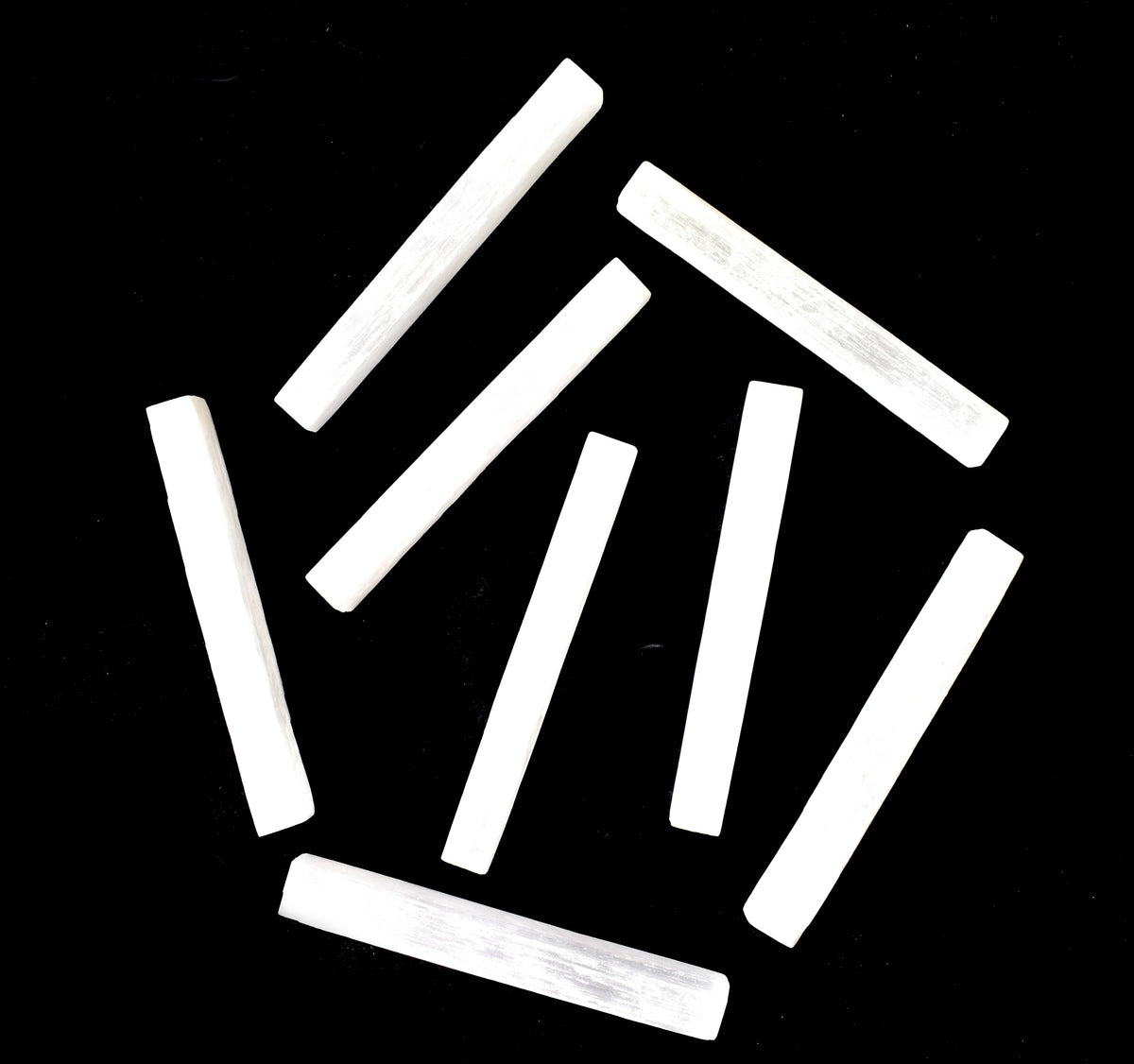 4" Selenite Healing Logs Selenite Sticks, Selenite Logs  DestGlow