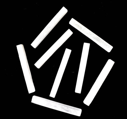 4" Selenite Healing Logs Selenite Sticks, Selenite Logs  DestGlow