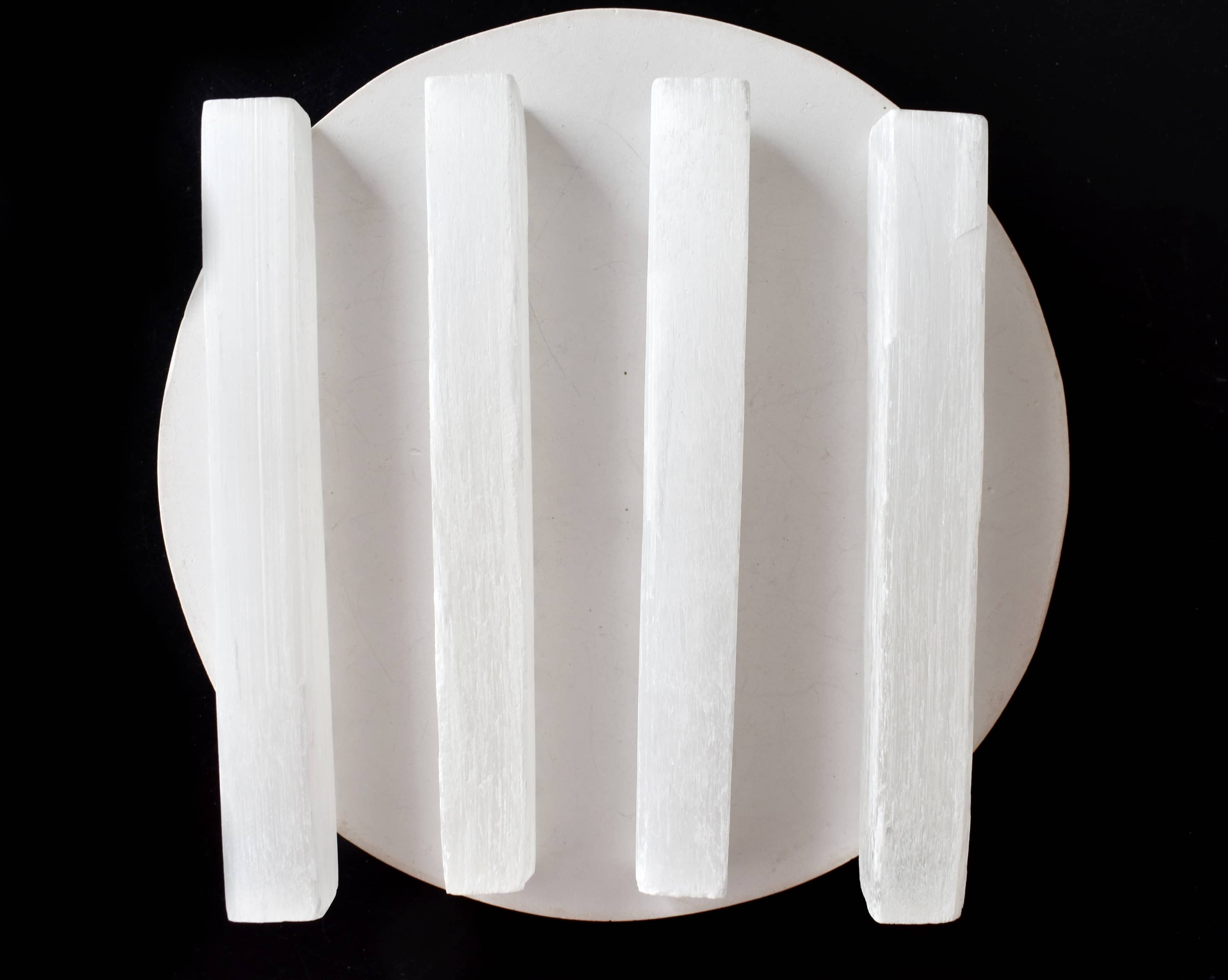 4" Selenite Healing Logs Selenite Sticks, Selenite Logs  DestGlow