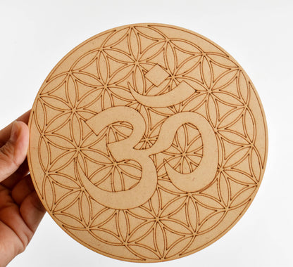 6" Dowsing Pendulum Board, Dowsing Board Grid Board