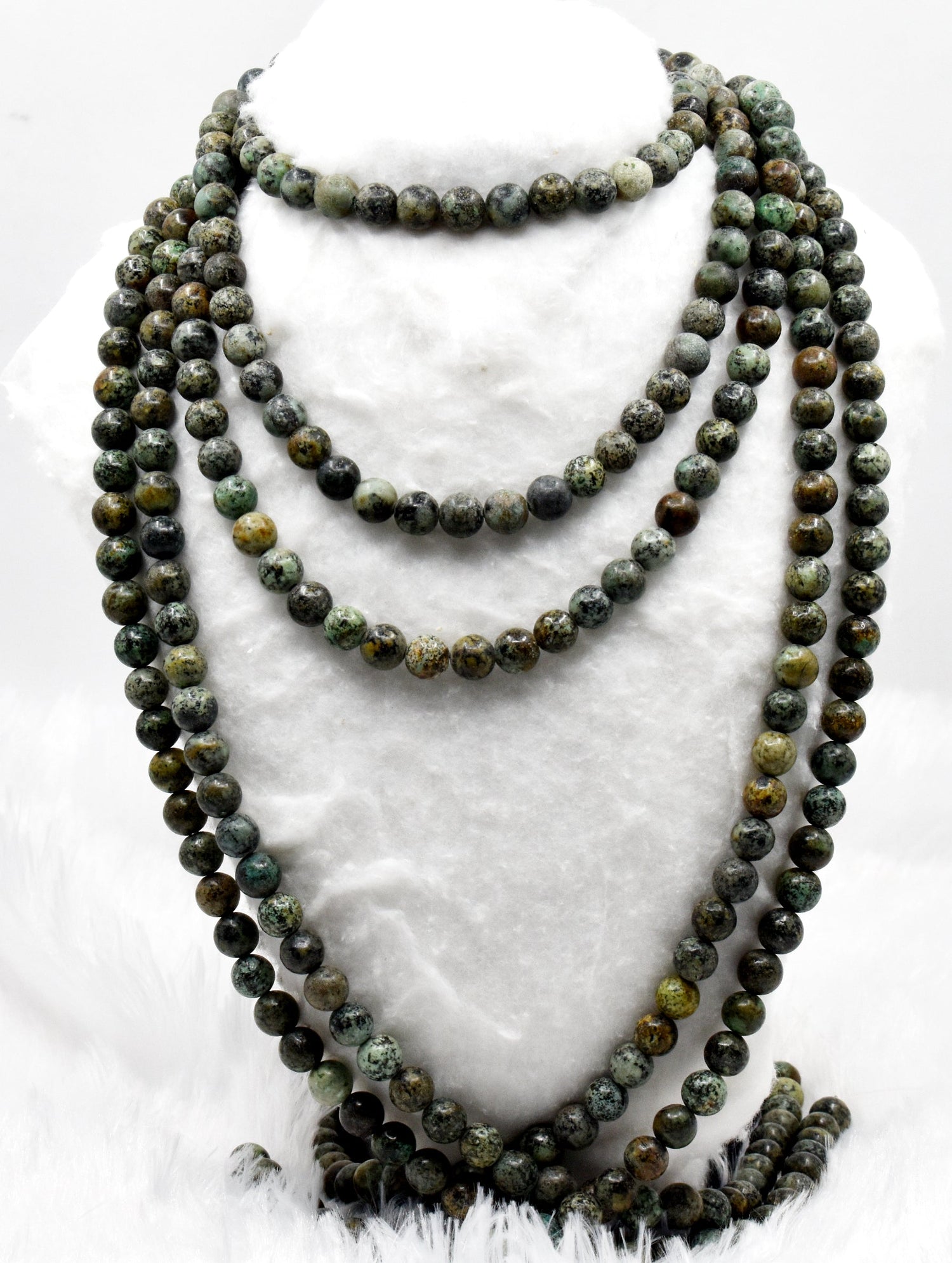 African Turquoise Beads, Natural Crystal Round Beads 4mm to 12mm  DestGlow