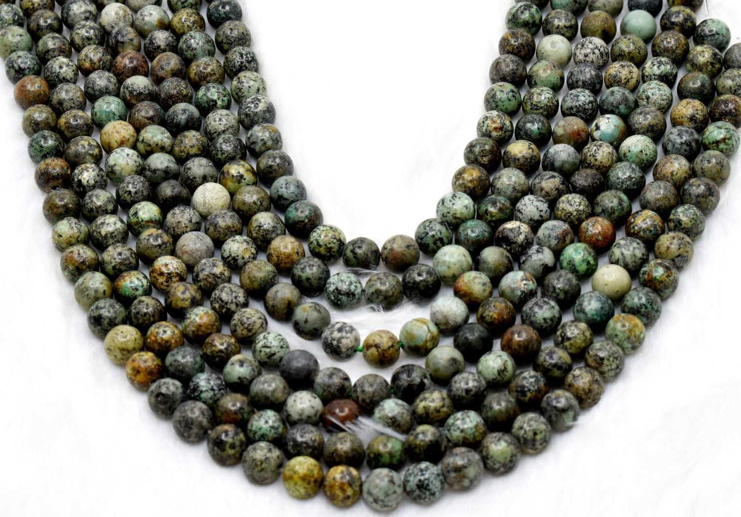 African Turquoise Beads, Natural Crystal Round Beads 4mm to 12mm  DestGlow