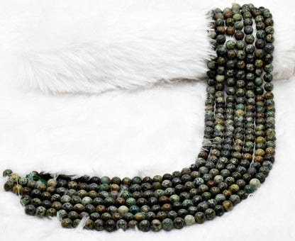 African Turquoise Beads, Natural Crystal Round Beads 4mm to 12mm  DestGlow