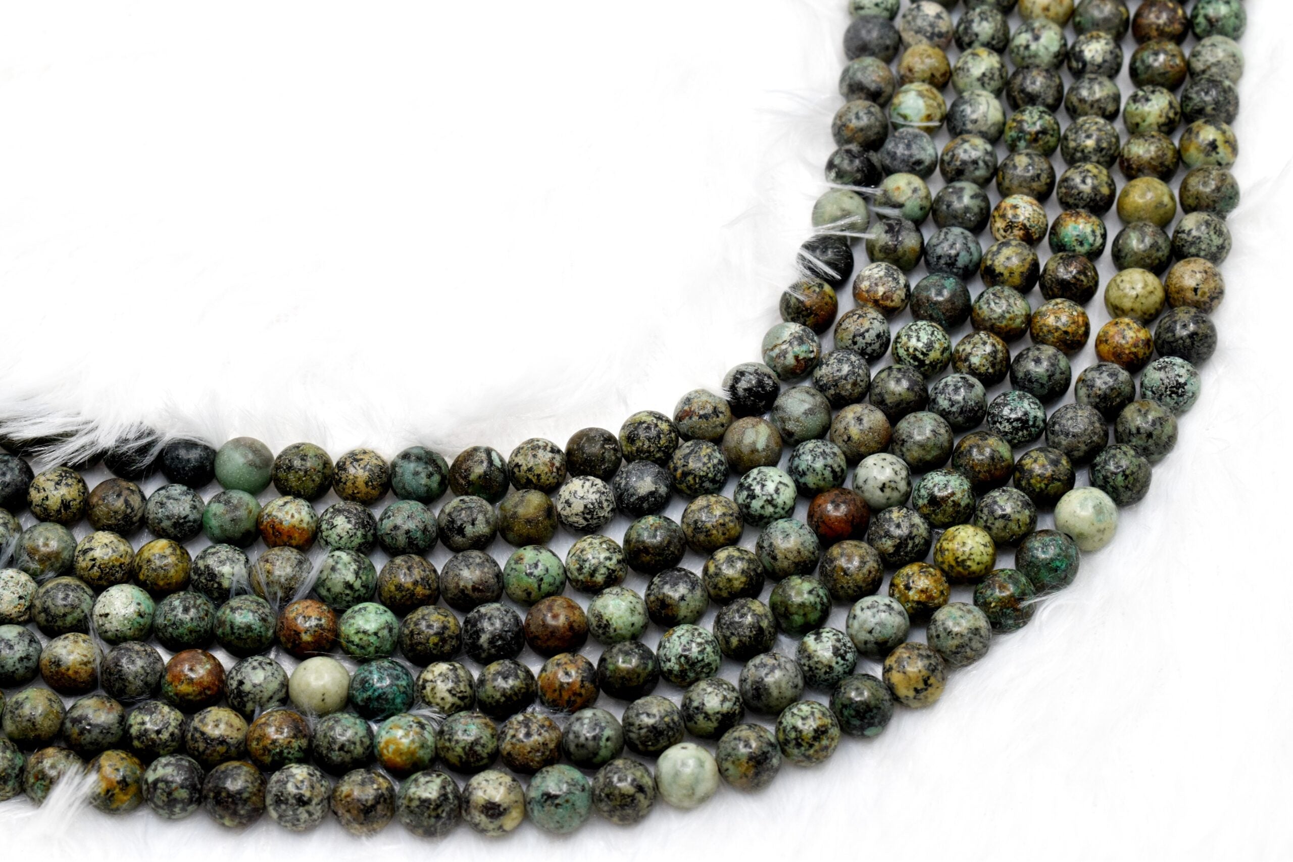 African Turquoise Beads, Natural Crystal Round Beads 4mm to 12mm  DestGlow