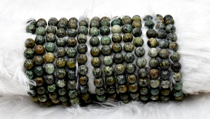 African Turquoise Beads, Natural Crystal Round Beads 4mm to 12mm  DestGlow