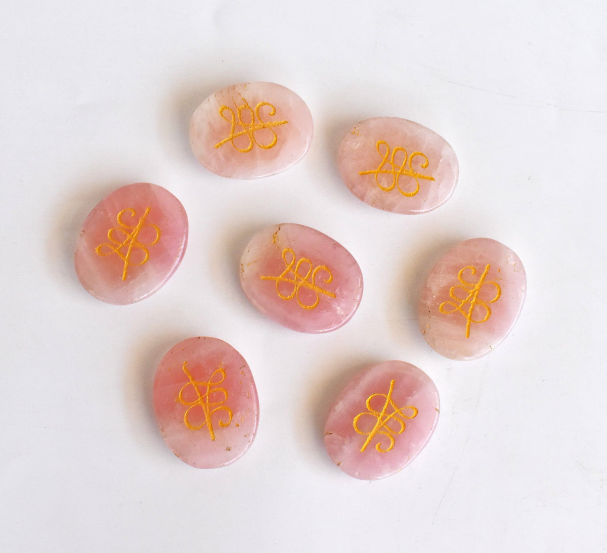 Rose Quartz Zibu Stones, Zibu Crystals Success Zibu Coins.