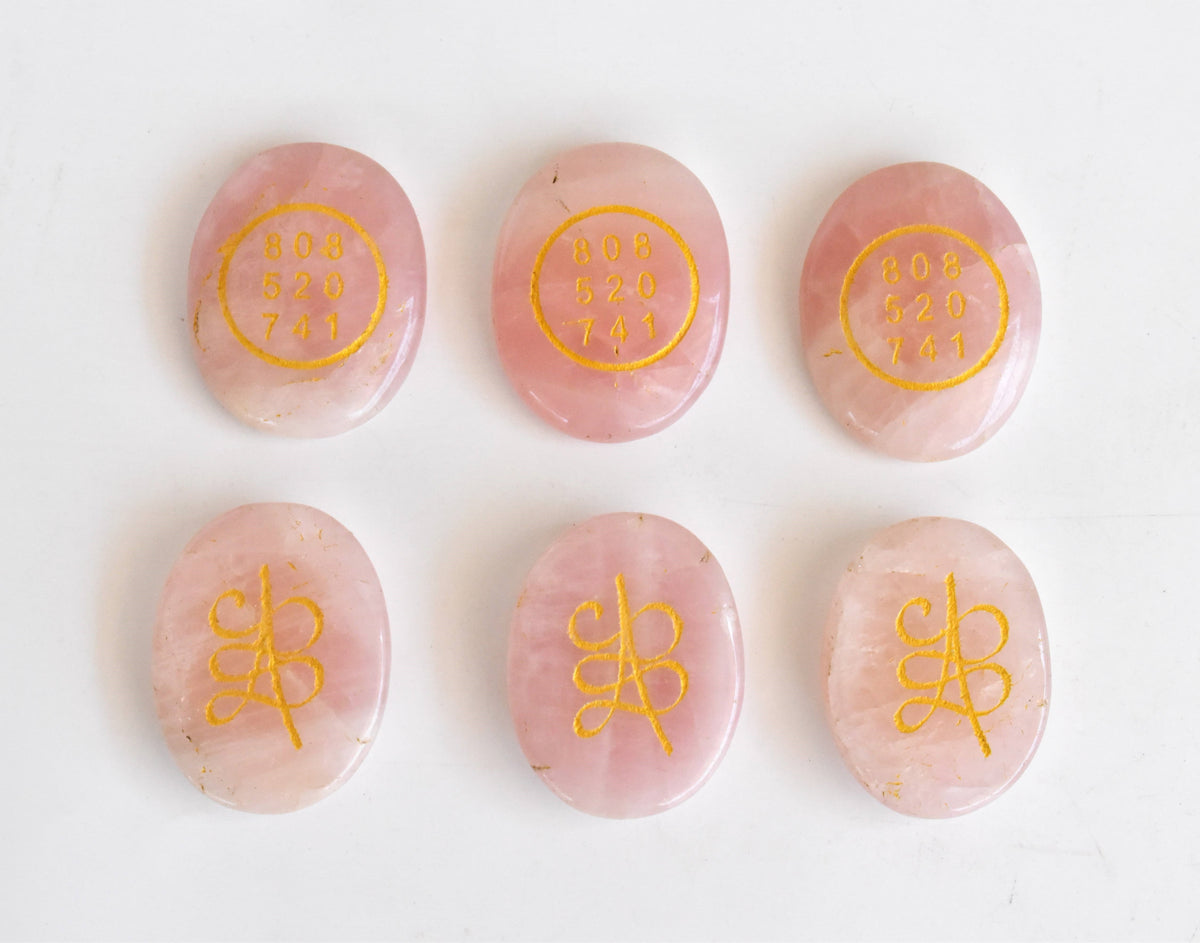 Rose Quartz Zibu Stones, Zibu Crystals Success Zibu Coins.