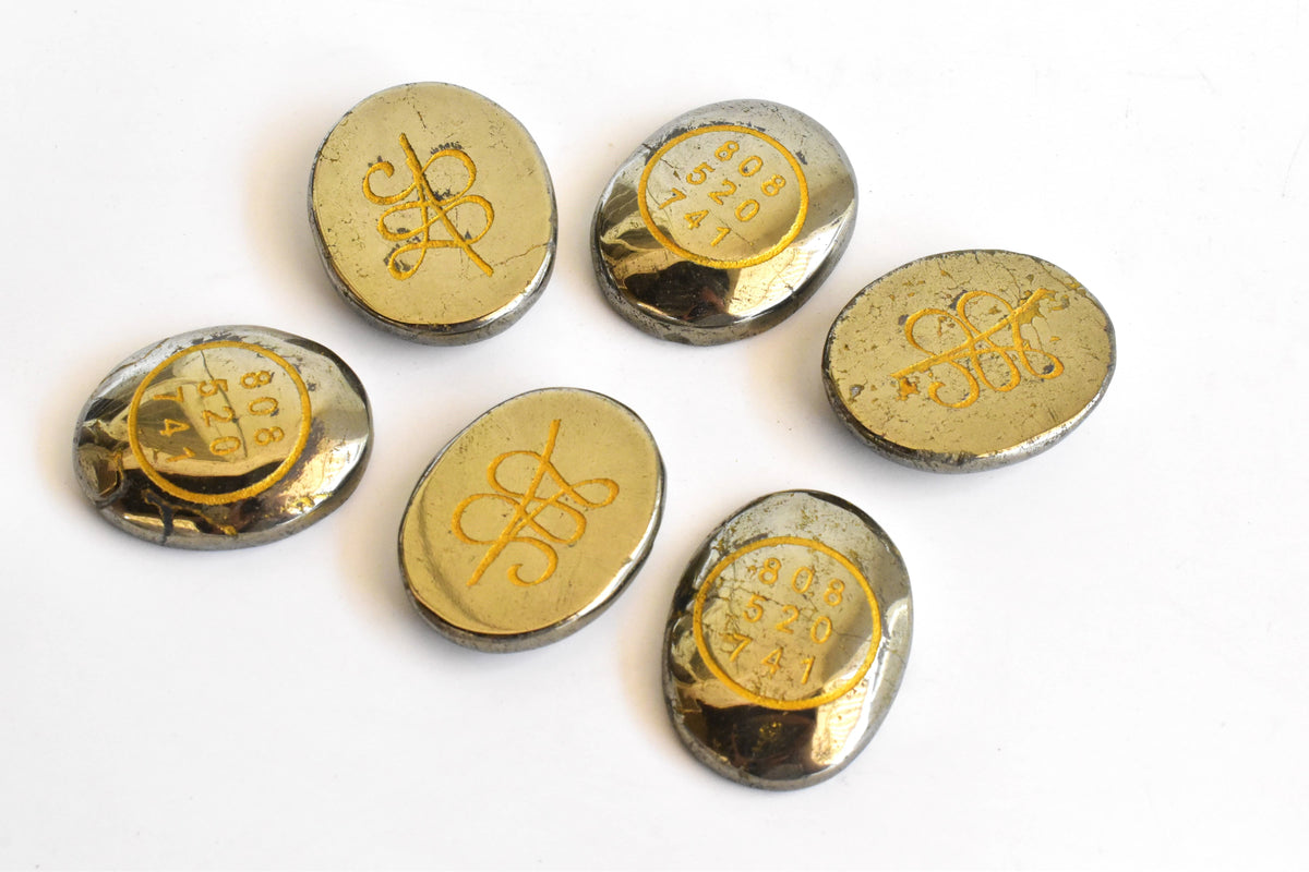 Pyrite Zibu Stones, Zibu Crystals Success Zibu Coins