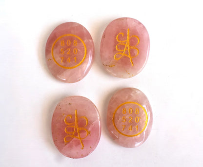 Rose Quartz Zibu Stones, Zibu Crystals Success Zibu Coins.