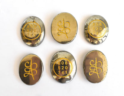 Pyrite Zibu Stones, Zibu Crystals Success Zibu Coins