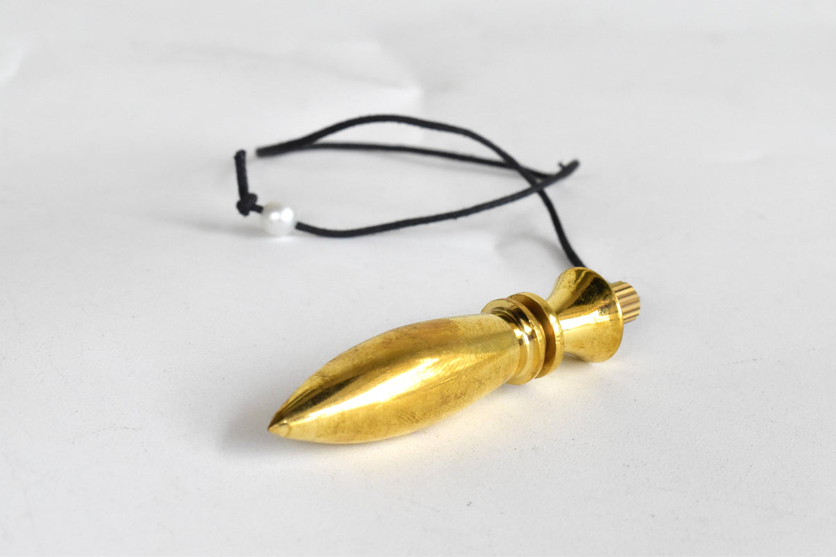 Bullet Brass Pendulum Silver Metal Egyptian Pendulums.  DestGlow