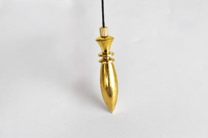 Bullet Brass Pendulum Silver Metal Egyptian Pendulums.  DestGlow