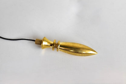 Bullet Brass Pendulum Silver Metal Egyptian Pendulums.  DestGlow