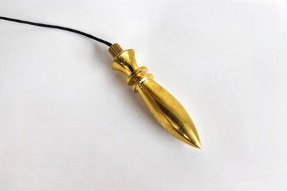 Bullet Brass Pendulum Silver Metal Egyptian Pendulums.  DestGlow