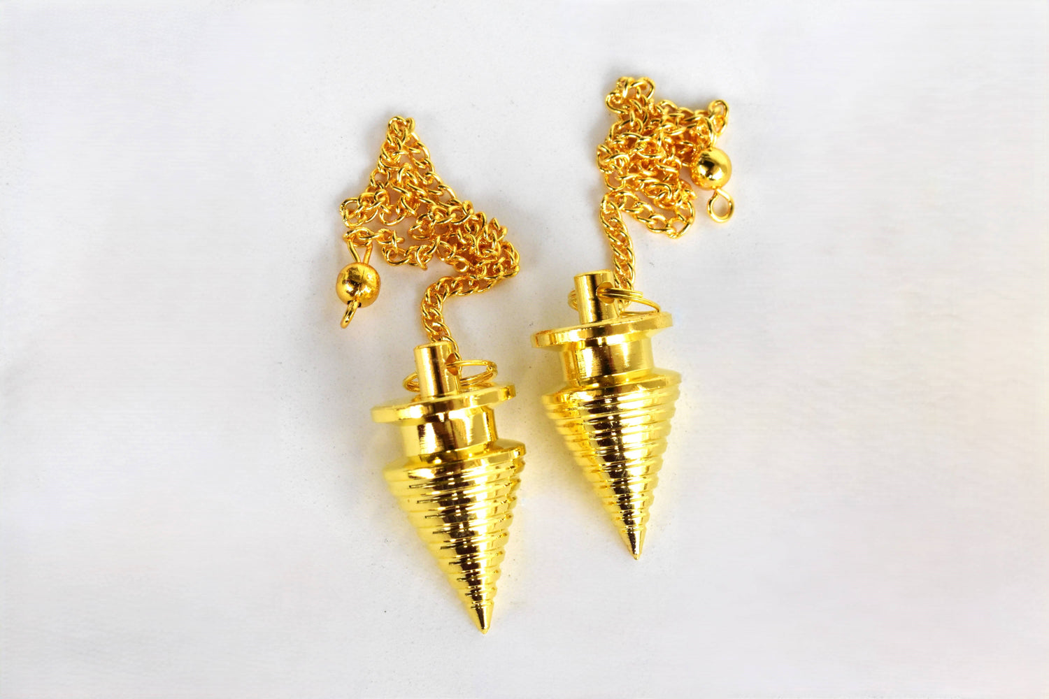Brass Silver Metal Pendulums, Solid Ball Pendulum.  DestGlow