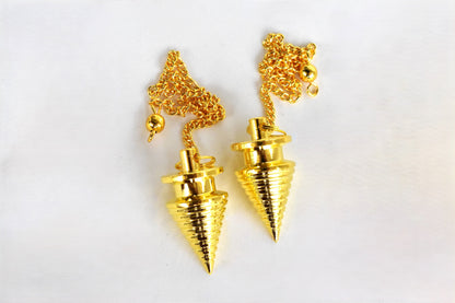 Brass Silver Metal Pendulums, Solid Ball Pendulum.  DestGlow