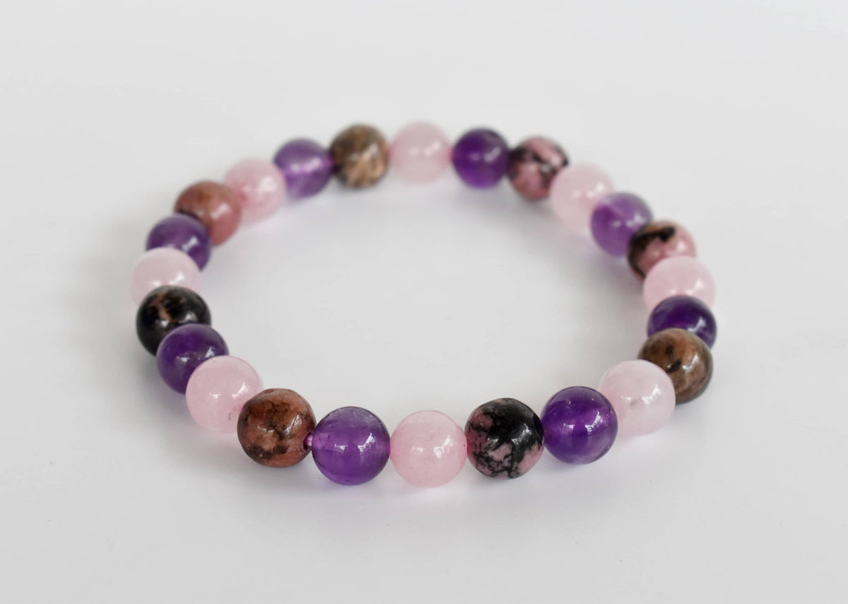 Attracting LOVE Crystal Bracelet (Enhances, Compassion, Connection)  DestGlow