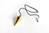 Cone with Round Brass Pendulum Silver Metal Pendulums.  DestGlow