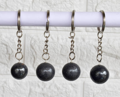 Hematite Key Chain, Gemstone Keychain Crystal Key Ring (Inspiration and Stress Relief)  DestGlow