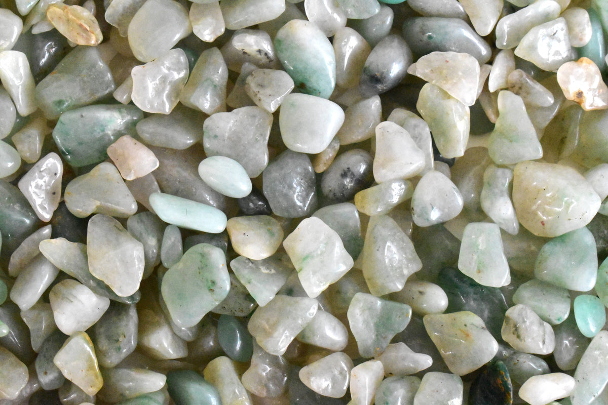 Raw Green Aventurine Crystal Chips.