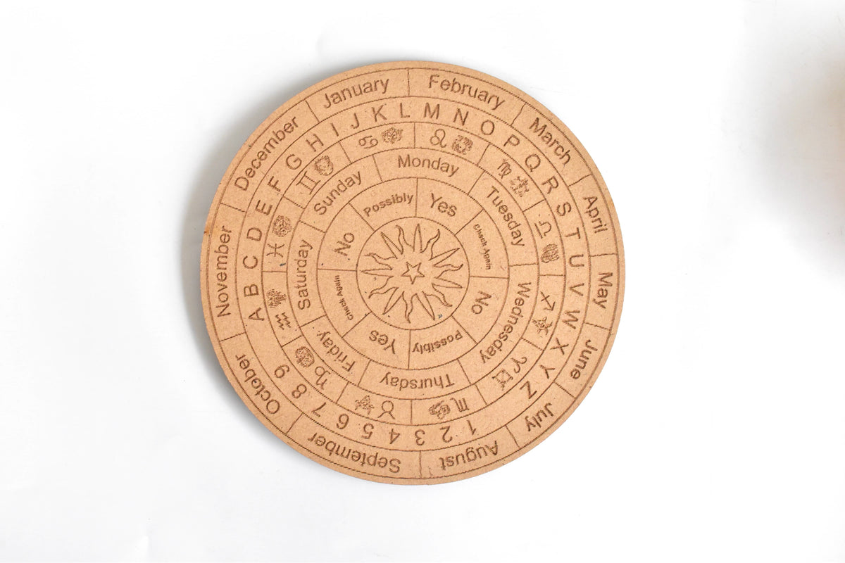 6" Dowsing Pendulum Board, Dowsing Board Grid Board
