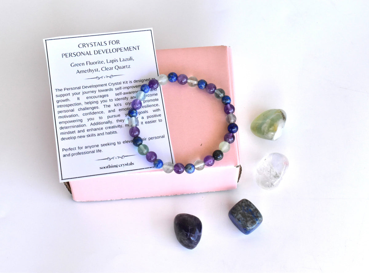 PERSONAL DEVELOPMENT Crystal Kit, Crystals for Student.  DestGlow