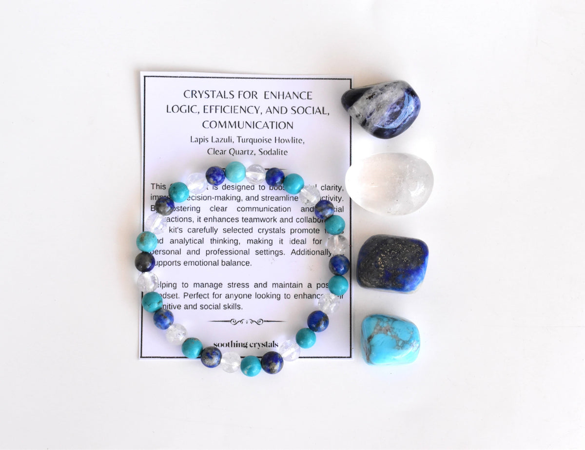 Enhance Logic, Efficiency, Social, Communication Crystal Kit.