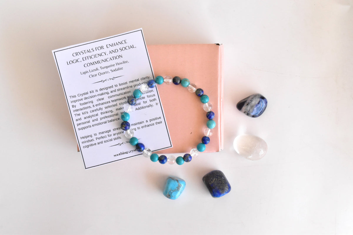 Enhance Logic, Efficiency, Social, Communication Crystal Kit.