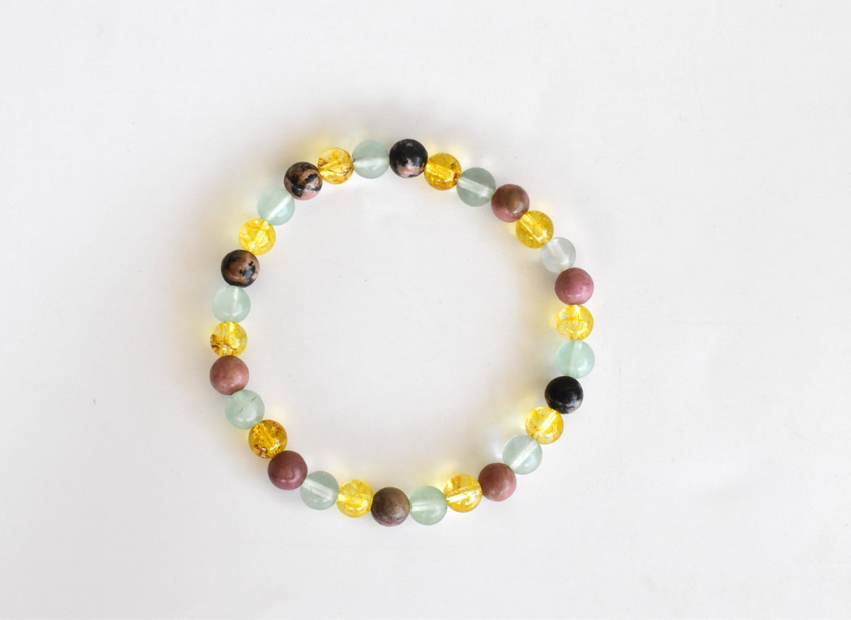 STUDY AID AND LEARNING Crystal Set, Crystal Healing Bracelet.  DestGlow