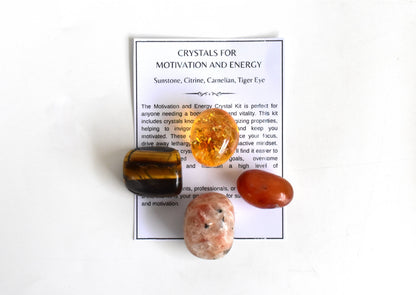 MOTIVATION AND ENERGY Crystal Kit, Crystal Gift Kit.  DestGlow