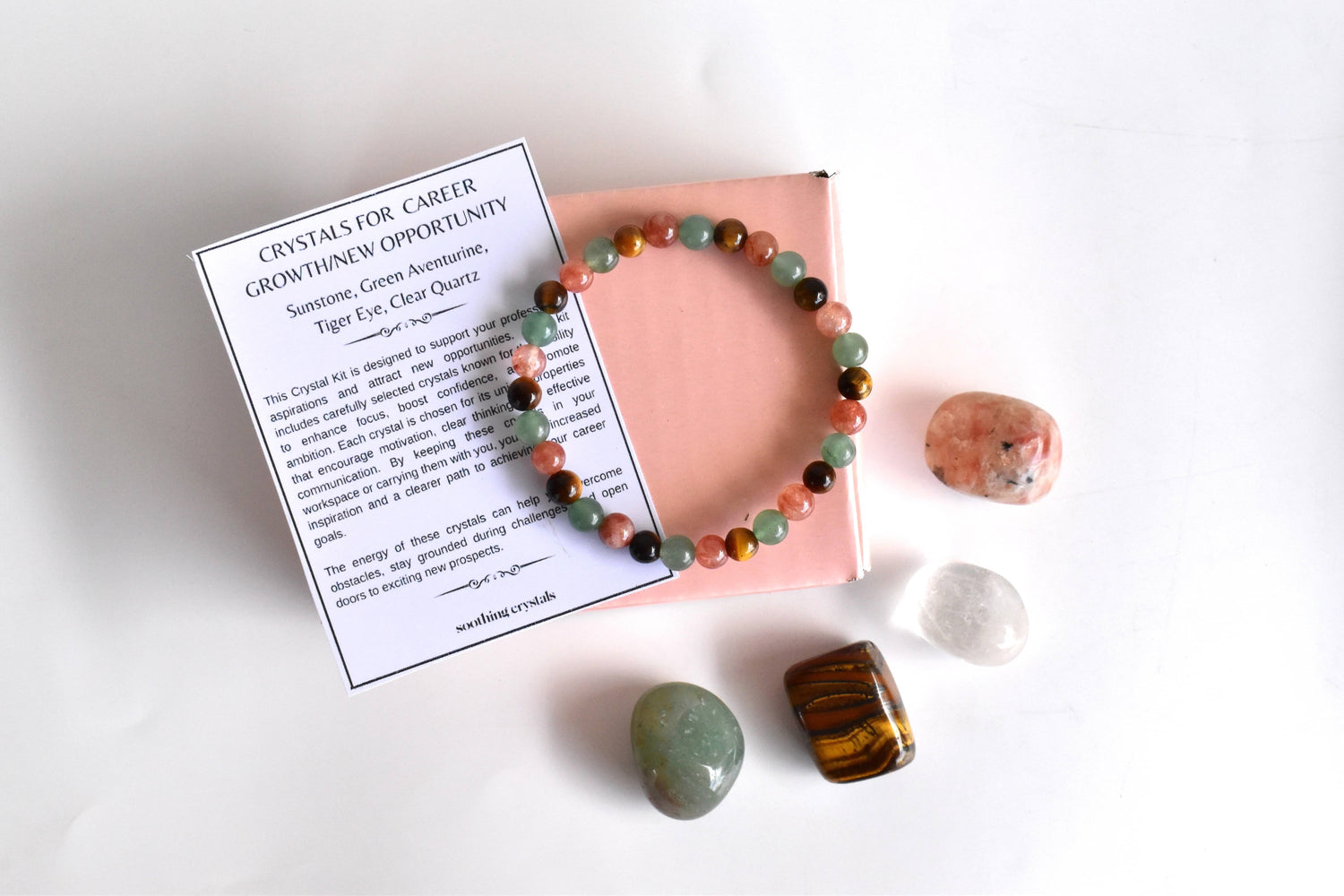 CAREER GROWTH/NEW OPPORTUNITY Crystal Kit, Crystal Gift Kit.