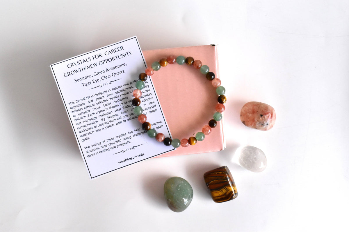 CAREER GROWTH/NEW OPPORTUNITY Crystal Kit, Crystal Gift Kit.