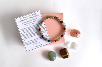 CAREER GROWTH/NEW OPPORTUNITY Crystal Kit, Crystal Gift Kit.