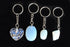 Opal Key Chain, Gemstone Keychain Crystal Key Ring (harmony and happiness)  DestGlow