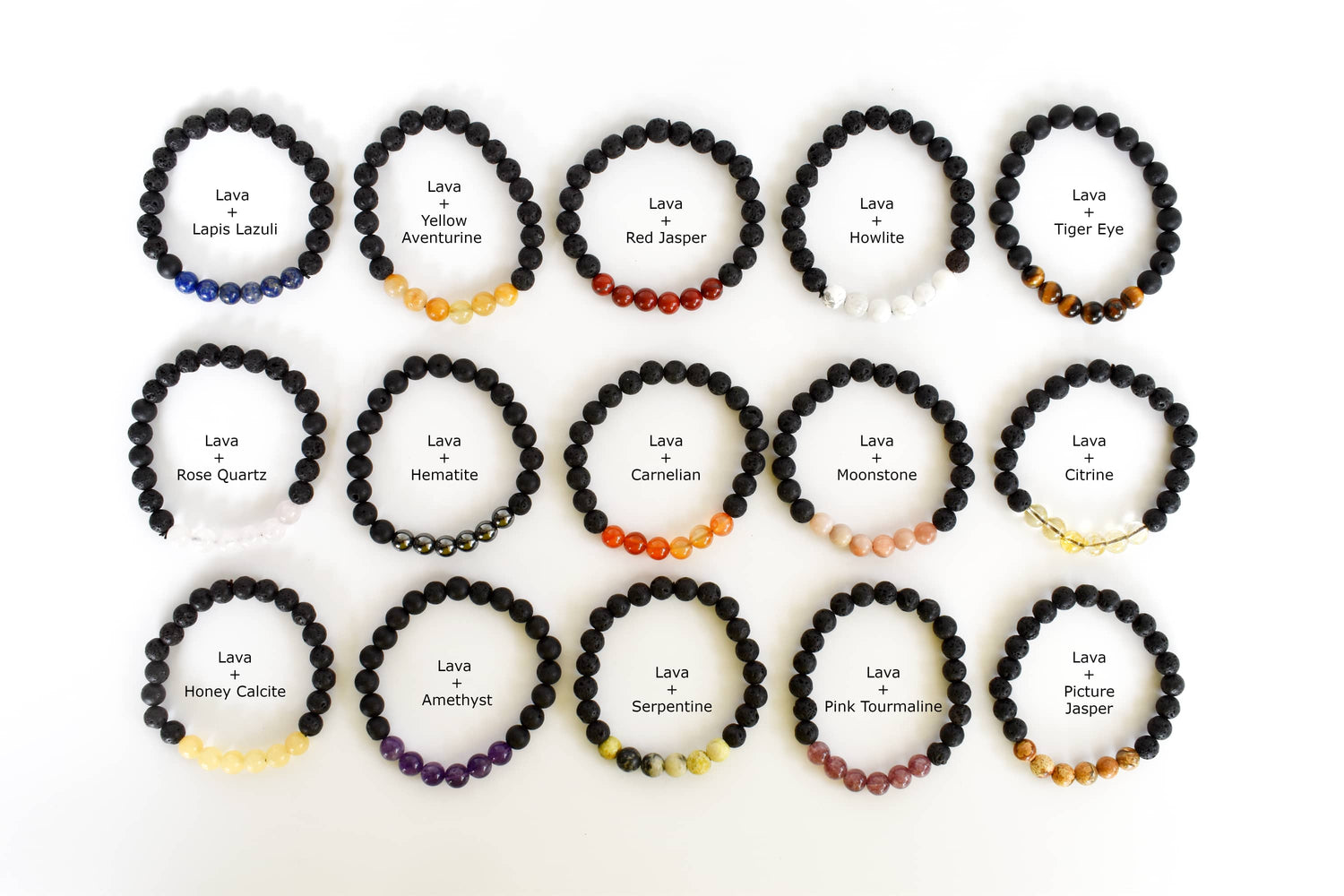 Lava Diffuser Bracelet, Lava with Honey Calcite Beads Diffuser Jewelry, Aromatherapy, Essential Oil Bracelet, Spiritual Gift, Yoga Gift for Her,  DestGlow