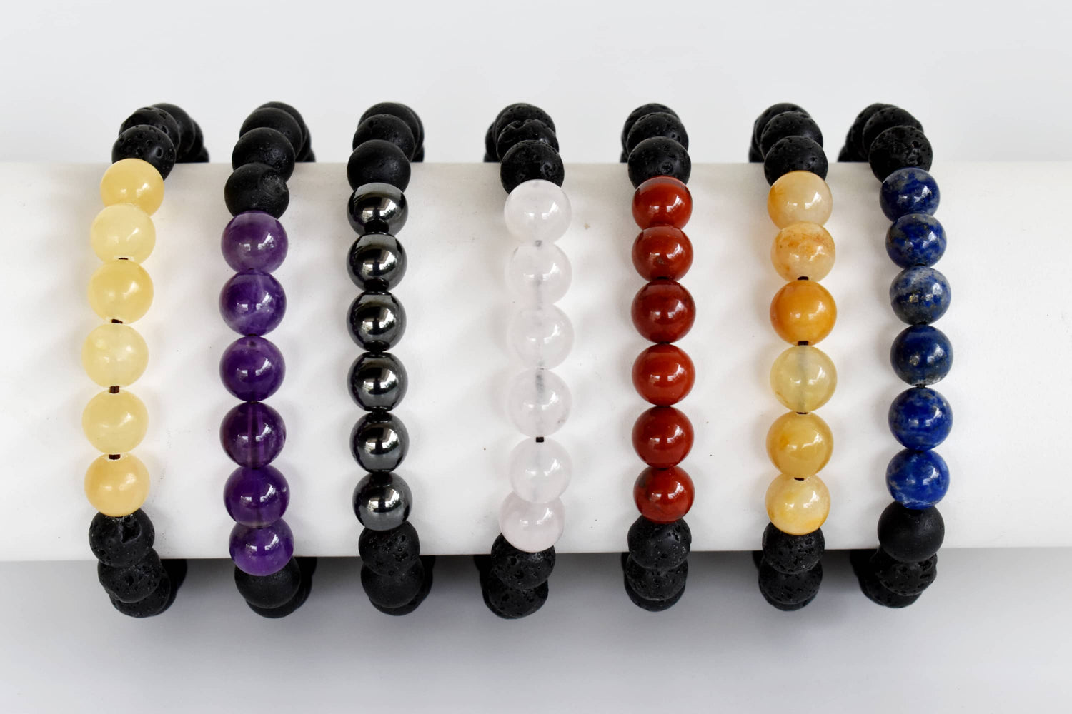 Lava Diffuser Bracelet, Lava with Howlite Beads Diffuser Jewelry, Aromatherapy, Essential Oil Bracelet, Spiritual Gift, Yoga Gift for Her,  DestGlow