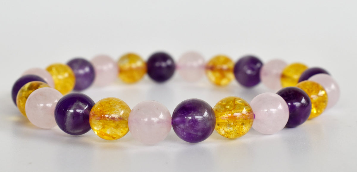 Promoting EMOTIONAL HEALING Bracelet Crystal Bracelet (Protection and Vitality)  DestGlow