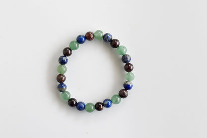 Encourages SELF-DISCOVERY Crystal Bracelet (Communication, Balance, Luck)  DestGlow