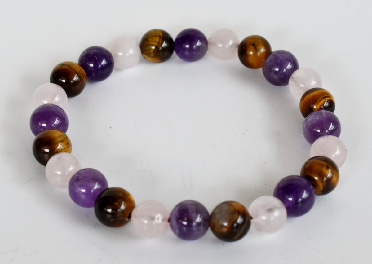 Calming ANXIETY Crystal Bracelet (Calm, Protection, Positivity)  DestGlow