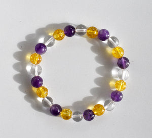 Promotes HEALTH Crystal Bracelet ( Boost Motivation, Spiritual Growth, Clarity)  DestGlow