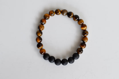 Tiger Eye Diffuser Bracelet, Lava Diffuser Jewelry, Aromatherapy, Essential Oil Bracelet, Spiritual Gift, Yoga Gift for Her  DestGlow