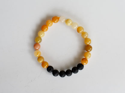 Yellow Aventurine Diffuser Bracelet, Lava Diffuser Jewelry, Aromatherapy, Essential Oil Bracelet, Spiritual Gift, Yoga Gift for Her  DestGlow