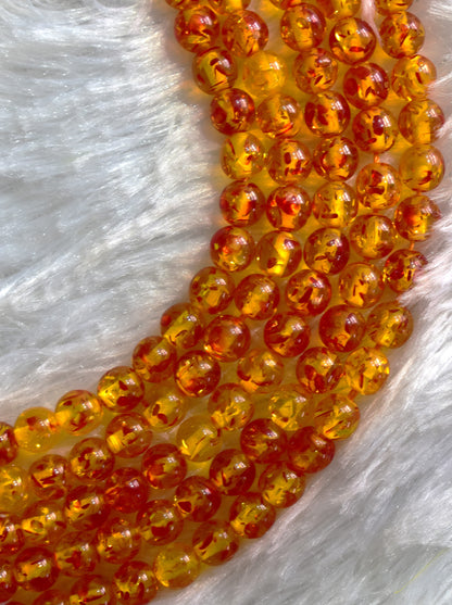 Amber Dyed Gemstone Beads, Crystal Beads for Jewelry