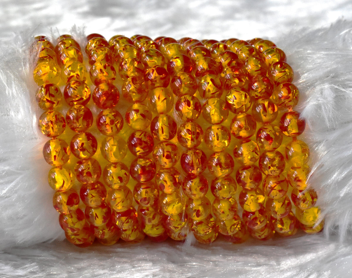Amber Dyed Gemstone Beads, Crystal Beads for Jewelry