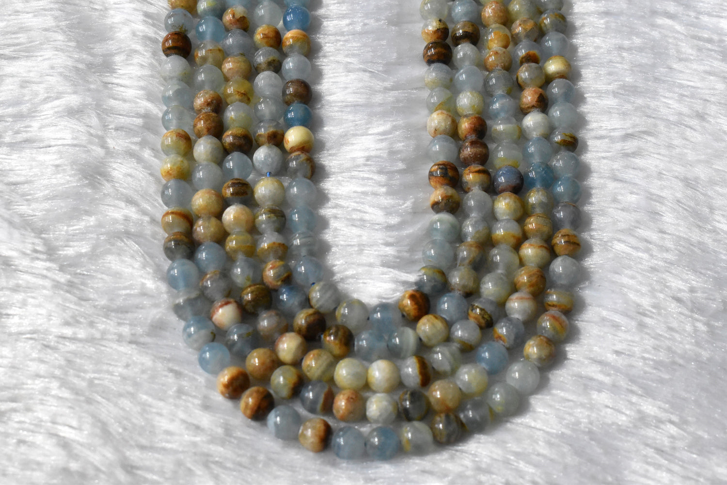 Gemstone Beads | Blue Calcite | Crystal Beads for Jewelry
